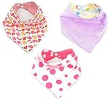 コットン幼児用新生児幼児ベビーDrool Feedingリバーシブル三角形Bibs カラー: ホワイト