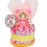 すまいる おむつケーキ ＜ アンパンマンシリーズ ＞ 1段 出産祝い ( オムツ パンパース M ) ( あかちゃんまん )