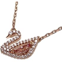 Amazon | スワロフスキー ネックレス ペンダント Dazzling Swan ピンク