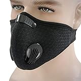 Pawaca 活性炭 防塵 マスク3D超立体 サイクルマスク 吸着効率 バイクマスク通気穴付 優れた通気性 マジックテープ 男女兼用 花粉症対策 UVカット 防風 バイク 登山や屋外作業