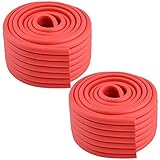 uxcell コーナークッション　コーナーガード　コーナーパッド　コーナーカバー エッジ ガード バンパー ベッドルーム 家具 テーブル デスク 気泡ゴム製 レッド 2個入れ