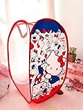 CJB Hello Kitty Foldable Pop Up Hamper Laundry Bag Blue Red (US Seller) [並行輸入品]