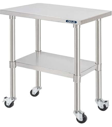 ◆ステンレス 厨房 作業台　W100/D45/H80㎝◆ Amazon.co.jp: [日本製] ステンレス 作業台 キャスター付き 業務用 幅