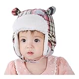 帽子キッズ　秋冬　防寒 耳あて　耳 パイロットキャップ ベビー かわいい　流行　プレゼント　防寒グッズ (S)