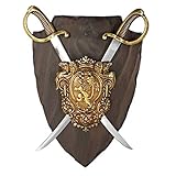 デニックス(Denix) サーベル&盾ディスプレー 22cm ブラウン 578