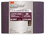 3M SandBlaster 9611 4-Inch by 24-Inch 80-Grit Bare Surfaces Power Sanding Belt [並行輸入品]