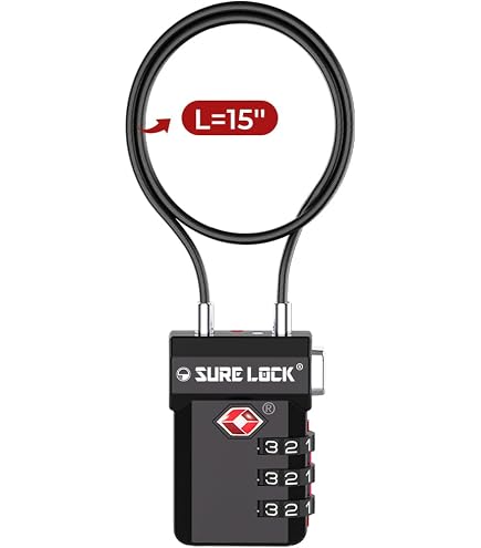 Lucchetto A Combinazione 7Penn Con Cavo Da 3 Piedi - Nero 9823