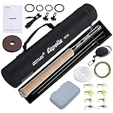 Goture 3.6m テンカラロッドセット 渓流竿 テンカラロッド 軽量 炭素繊維【テンカラ】 渓流釣り/河川釣り トラウト ヤマメ イワナ ニジマス アマゴ 釣り竿