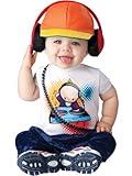 InCharacter Baby Boy's Beats DJ Costume White/Orange X-Small [並行輸入品]