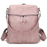 3way リュックサック バックパック 女性 大人可愛い リュックショルダー PU レザー 大容量 通勤 通学 軽量 レディース (ピンク)
