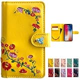 Xperia Ace II SO-41B 用 ケース 手帳型 カバー so41b XperiaAce エクスペリア 手帳型ケース スマホケース 花刺繍 サンフラワーイエロー yellow