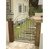 アルミ門扉 ウエスタンミンスターS 埋込仕様 片開き つりもと:左