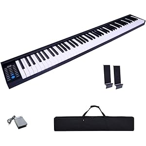ニコマク NikoMaku 電子ピアノ 88鍵盤 2020年8月最新版 コンパクト 軽量 スリムデザイン MIDI対応…