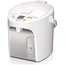 Amazon | マイコン沸騰ジャーポット（2.2L） ホワイト 真空断熱