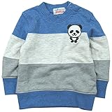 【秋冬春対応】 GARACH(ギャラッチ) 裏毛切替パンダトレーナー 90cm /Nv NO.AH-1631606