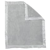 Mud Pie Plush Blanket Infant Nursery, Gray by Mud Pie