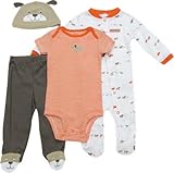 Carter's(カーターズ) ギフト4点セット(いぬ/Orange)/ 3M [並行輸入品] [Baby Product]