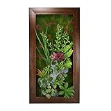 フェイクグリーン　壁掛け 人工観葉植物　壁面緑化　造花　壁面装飾　多肉植物　5026-045