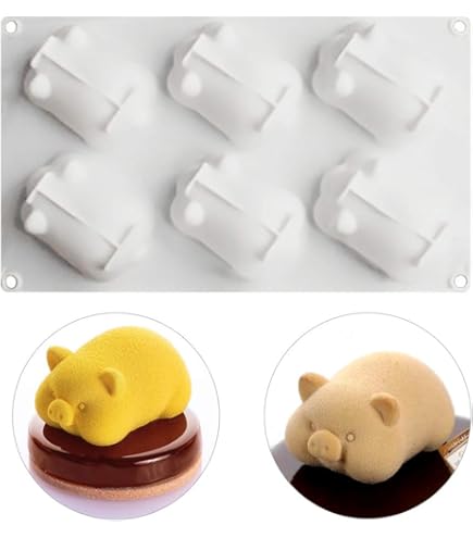 Amazon.co.jp: シリコン型 ブタ シリコンモールド シリコンムース型