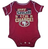 San Francisco 49ers I ' m In Charge 。Infant Onesieサイズ6 – 9ヶ月ボディースーツ – レッドW /ブラック&ゴールドアクセント