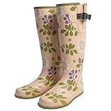 ユニワールド ノラスタイル のらファームブーツ（婦人用） 紫陽花柄 L(24～25cm) NS-610