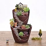 Moiitee 植木鉢 カクタス 多肉 植物 鉢 室内 プランター おしゃれ 観葉植物 古風 城 懐かしい 誕生日 プレゼント 飾り