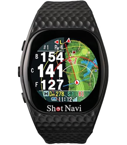 Shot Navi GPS ゴルフウォッチ AIR Amazon | Shot Navi AIR(ショットナビ) ブラック タッチパネル
