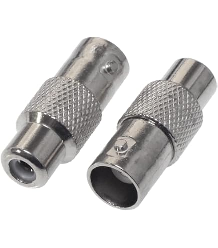 Amazon | KAUMO BNCオス RCAメス 変換プラグ (2個パック) | KAUMO