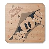 [ベルメゾン] ディズニー天板が外せる リビング テーブル ミッキーマウス タイプ：長方形