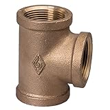 Everflow Supplies BRTE0400-NL 4 " Lead Free Brass Tee with Female Thread Connections [並行輸入品]