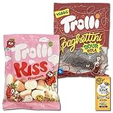 スパゲティサワーコーラ＆ストロベリーキス グミ 各1袋お試しセット 輸入菓子