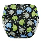 Blueberry Basix All in One Diapers, Elephants, Medium by Blueberry [並行輸入品]