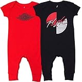 NIKE(ナイキ)エア・ジョーダン Air Jordan （0-6months）AIR JORDAN Flight半袖ロンパース2点セット [並行輸入品]