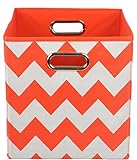 Modern Littles Folding Storage Bin, Bold Red Chevron by Modern Littles [並行輸入品]