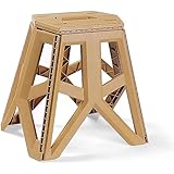 【国内耐久試験済】ZERO GEAR アウトドア ポータブルチェア スツール 踏み台 コンパクト イス 折畳椅子 バーベキュー 携帯便利 洗車踏み台 簡易椅子 ミニ脚立 作業椅子 ステップ (H39㎝, カーキ)
