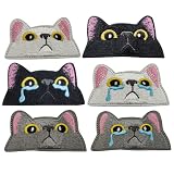 Anfiodas猫ちゃん ねこ ねこ キャット アイロンワッペン 人気セット 刺繍パッチ かわいい動物 面白い 刺繍 パッチ 補修 貼り付けまたは縫い付け