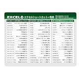 【40×30cmの大判仕様！】 EXCEL ショートカットキー 大判マウスパッド デスクマット 早見表 400×300mm