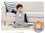 (チェリーレッド) CherryRed 子供 男の子 ファション パジャマ ルームウェア 部屋着 寝間着 上下2点セット 長袖 フリース 春秋向け リラックス 快適 気持ち良い コットン 160 グレ