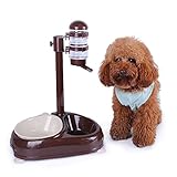 自動給餌器 猫 自動給水 自動給餌機 猫 自動餌やり機 犬 ペット食器 オートフィーダー 餌入れ クリエイティブ耐久性のあるプラスチックラブリー ペット犬猫 自動水ディスペンサー フードディッシュボウルフィーダ 小さな子犬のために