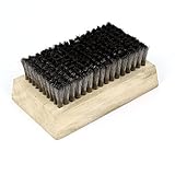 uxcell アニロックアニロックスローラーブラシ　11 cm長　ウッド　ステンレススチール　アニロックスローラのクリーニング用