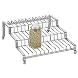 interDesign 調味料 収納 ラック キッチン パントリー キャビネットYork Lyra シルバー 52776EJ-3