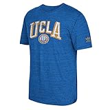 High Quality NCAA UCLA Bruins Men's Deadstock Arch Tri-Blend Short Sleeve Tee, Large, Strong Blue