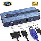 IFory USB C ハブ HUB 4in1 高速 USB Type Cハブ 4K対応HDMI出力 usb ハブ 3.0 lan プロジェ
