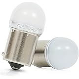 Takenous トラック野郎御用達 竹村商会 S25 LED シングル アンバー BA15s ルミナスルーセントバルブ バスマーカー用 トラック用品 2個セット (アンバー)