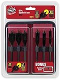 Vermont American 14482 Black Max 6-Piece 3/8-Inch to 1-Inch Spade Drill Bit Assortment [並行輸入品]