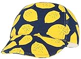 GEMVIE 子供 ベースボールキャップ 帽子 キッズ ハット 男の子 女の子 男女兼用 ヒップポップ レモン柄 綿 野球帽子 かわいい uvカット ネイビー