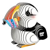 EUGY 101 Puffin. Eco-Friendly 3D Paper Puzzle