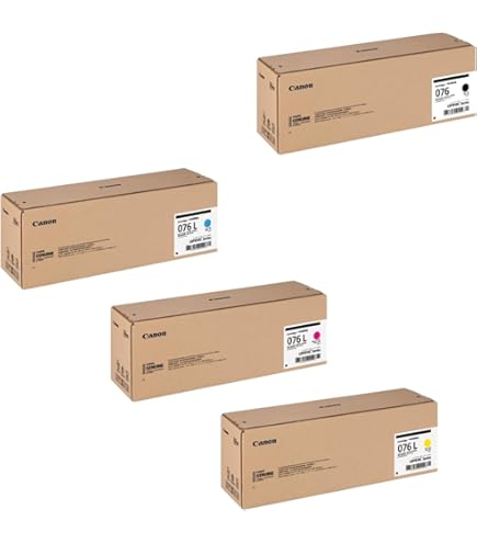 2/8まで◆新品未開封◆【Canon】076L　純正トナーカートリッジ4色セット Amazon.co.jp: [ セット品 ] CANON キャノン 純正品 トナー