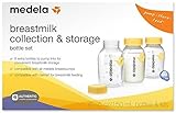 medela　メデラ　150mlボトル6本セット　保存キャップ付き　 食器洗い機、電子レンジ使用可。冷凍・冷蔵どちらも可能　Medela 5 OZ/ 150 ml Breast Milk Collec
