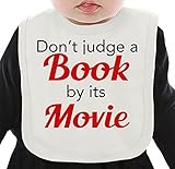 Don't Judge A Book By It's Movie Slogan ネクタイを有する有機ビブ Medium